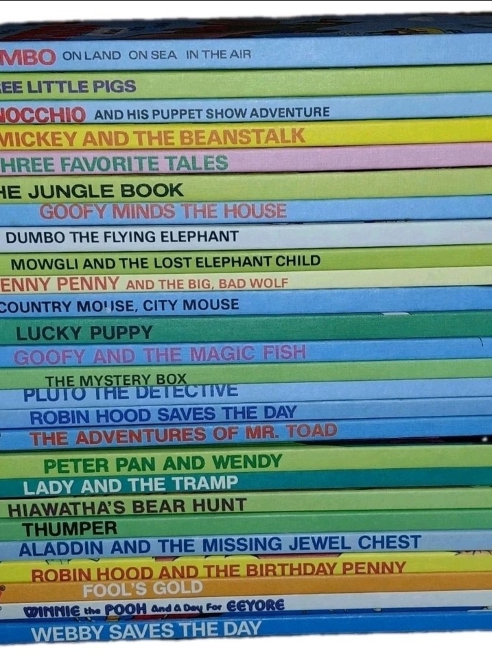 Lot of 26 Vintage Disney's Wonderful World of Reading Hardcover Books Mix